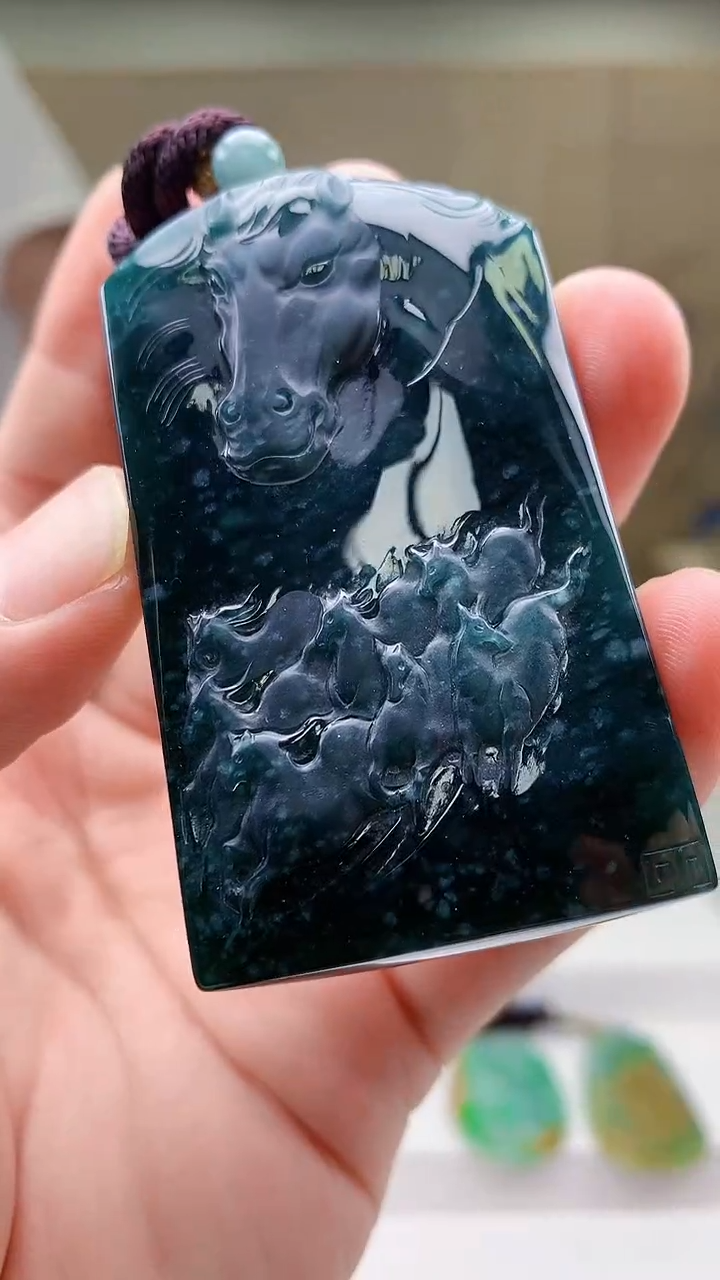 定制翡翠未镶嵌4925bb-毛货挂件59