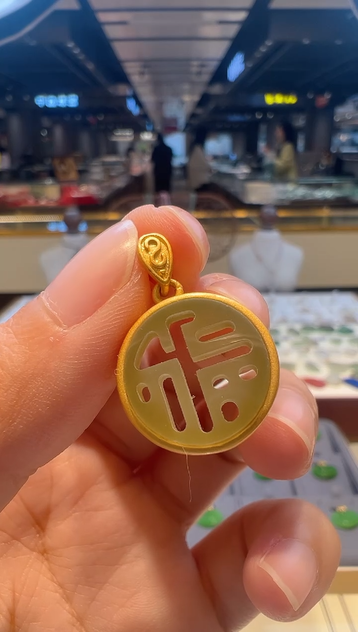 【闪购商品】和田玉颈饰银S925镶嵌17