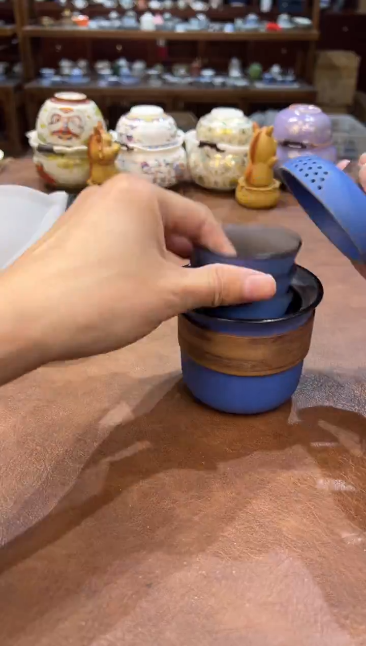 真的很便宜会开片的旅行茶具