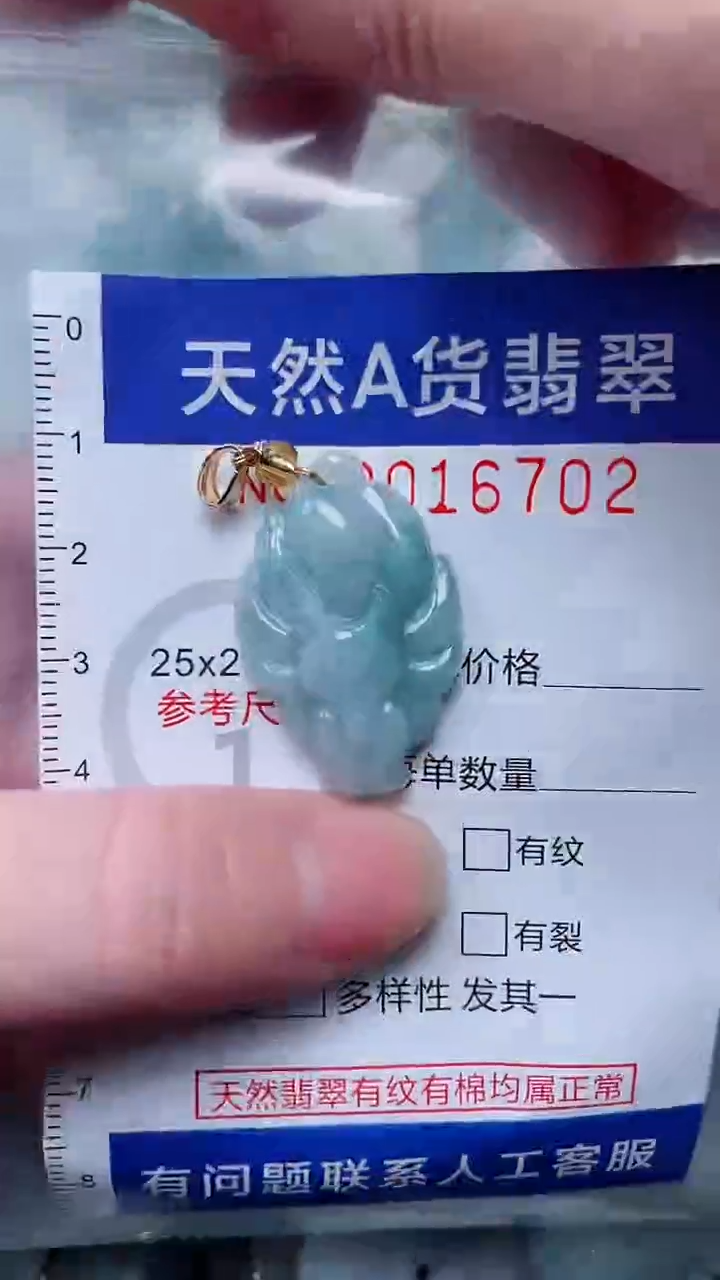 翡翠未镶嵌吊坠(不含链)1