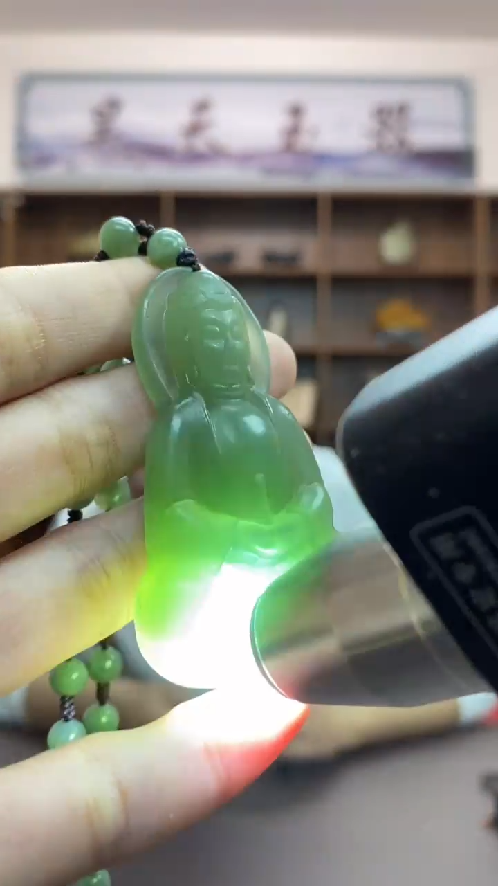 【闪购商品】岫玉颈饰未镶嵌观音吊坠吊坠