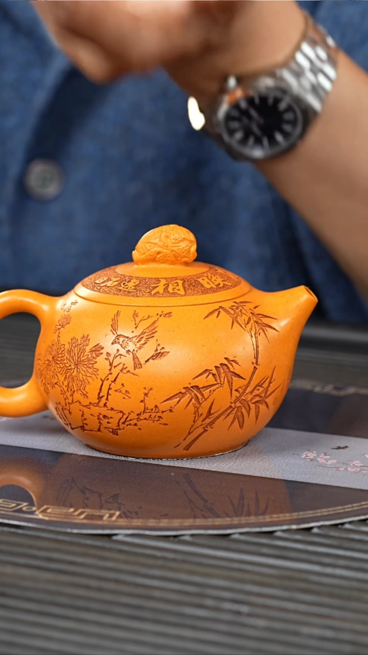 【闪购商品】紫砂茶壶QYJ 暖玉砂 百财西施