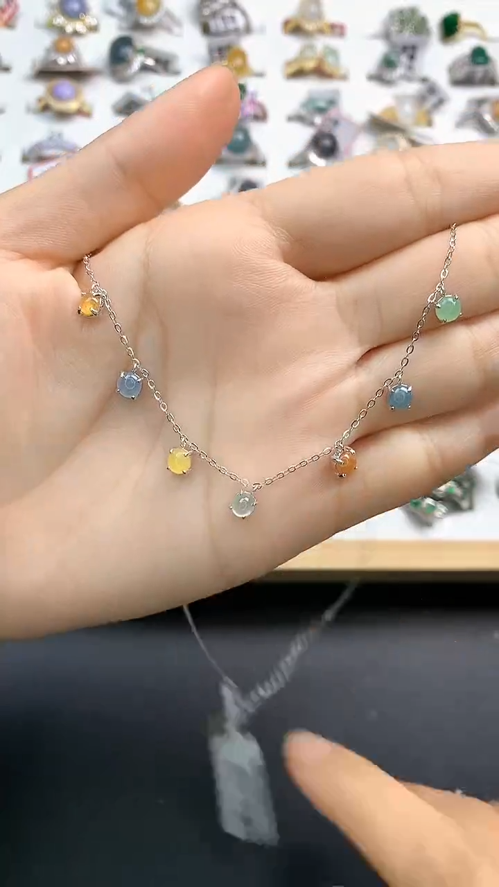 【闪购商品】翡翠颈饰银S925镶嵌 翡翠 颈饰 银S925镶嵌