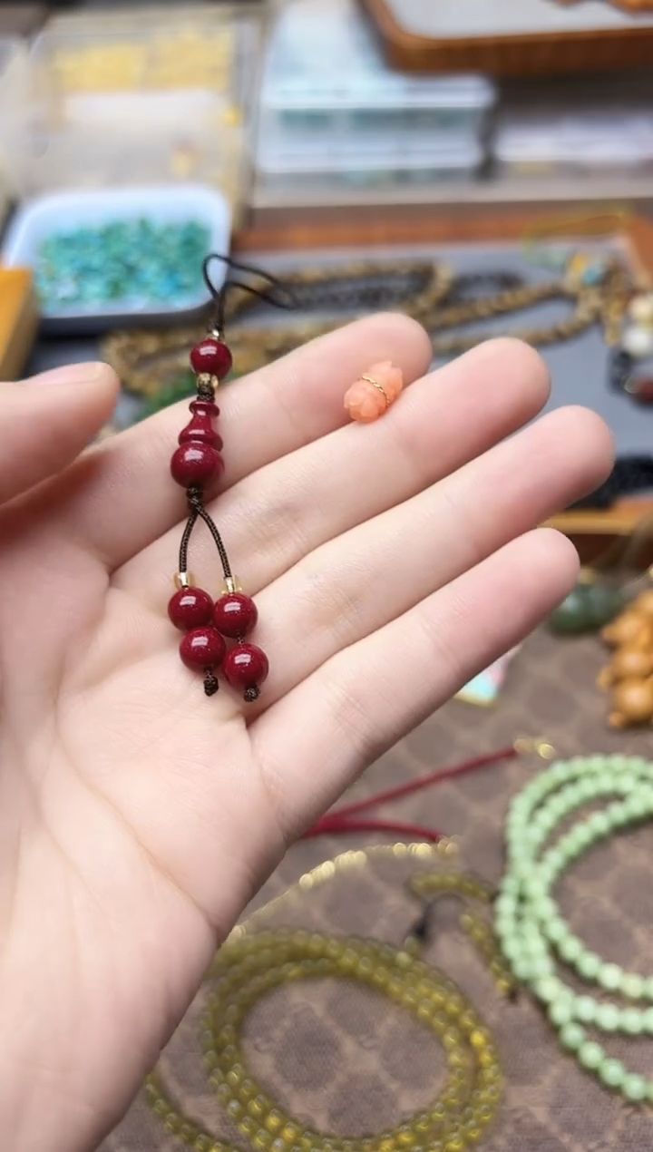 天然辰砂朱砂挂件ZX