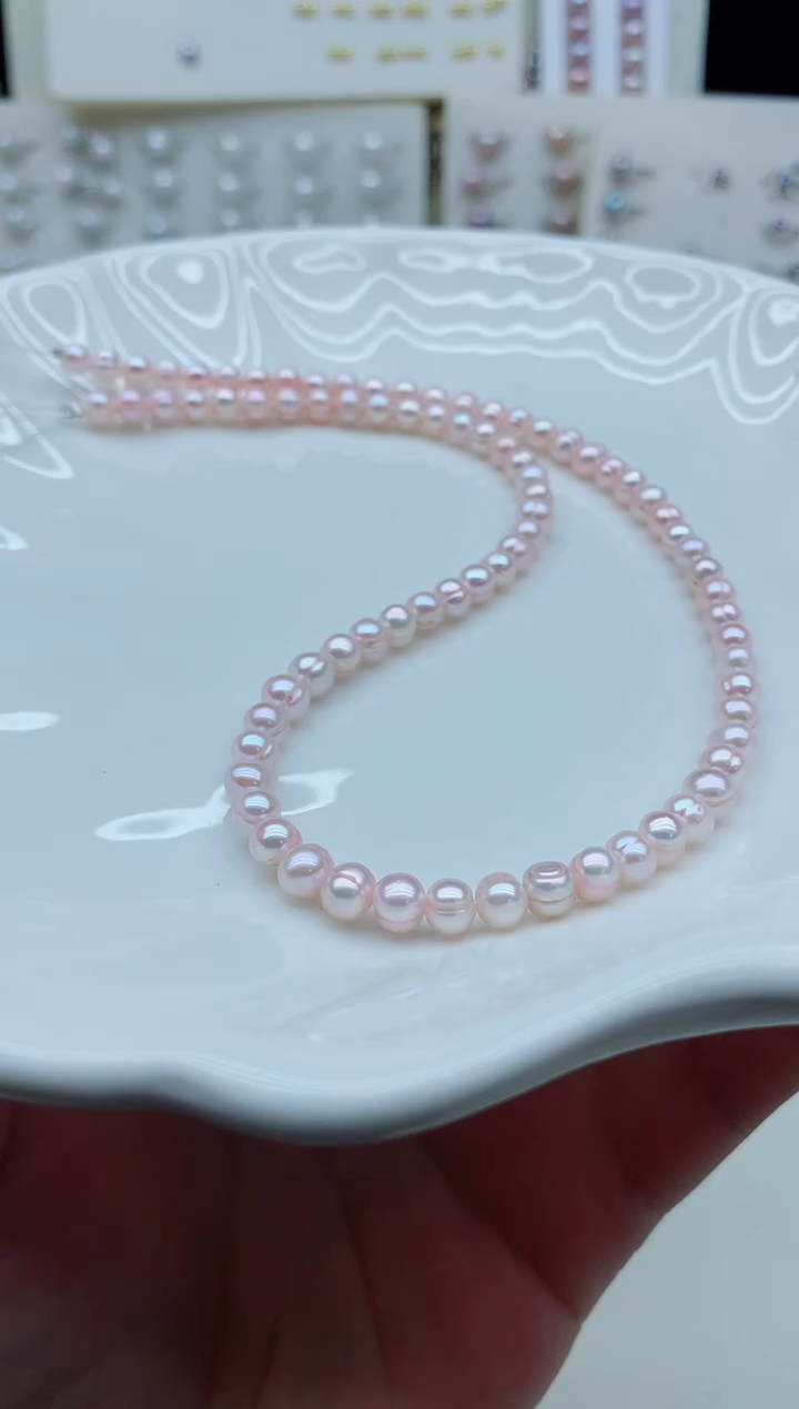 项链未镶嵌淡水珍珠淡水珍珠项链不做扣（非无瑕）