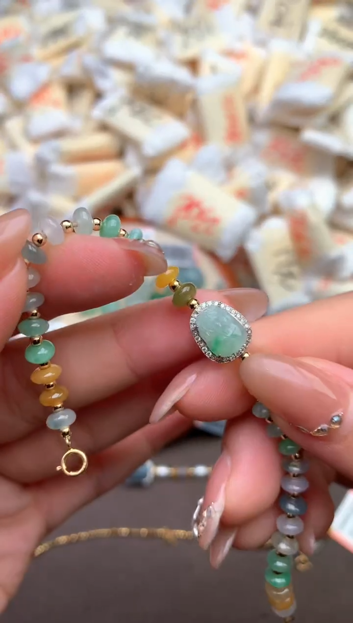 【闪购商品】翡翠手链银S925镶嵌  —