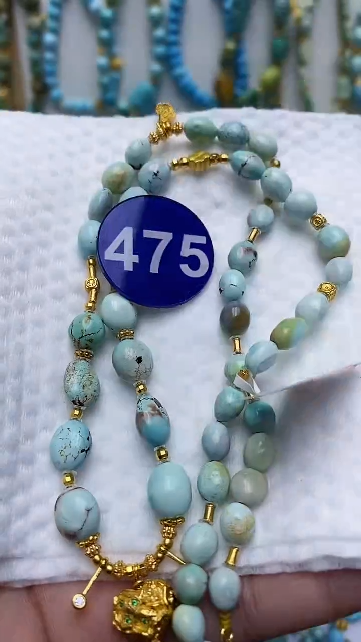 【闪购商品】绿松石项链银S925镶嵌475