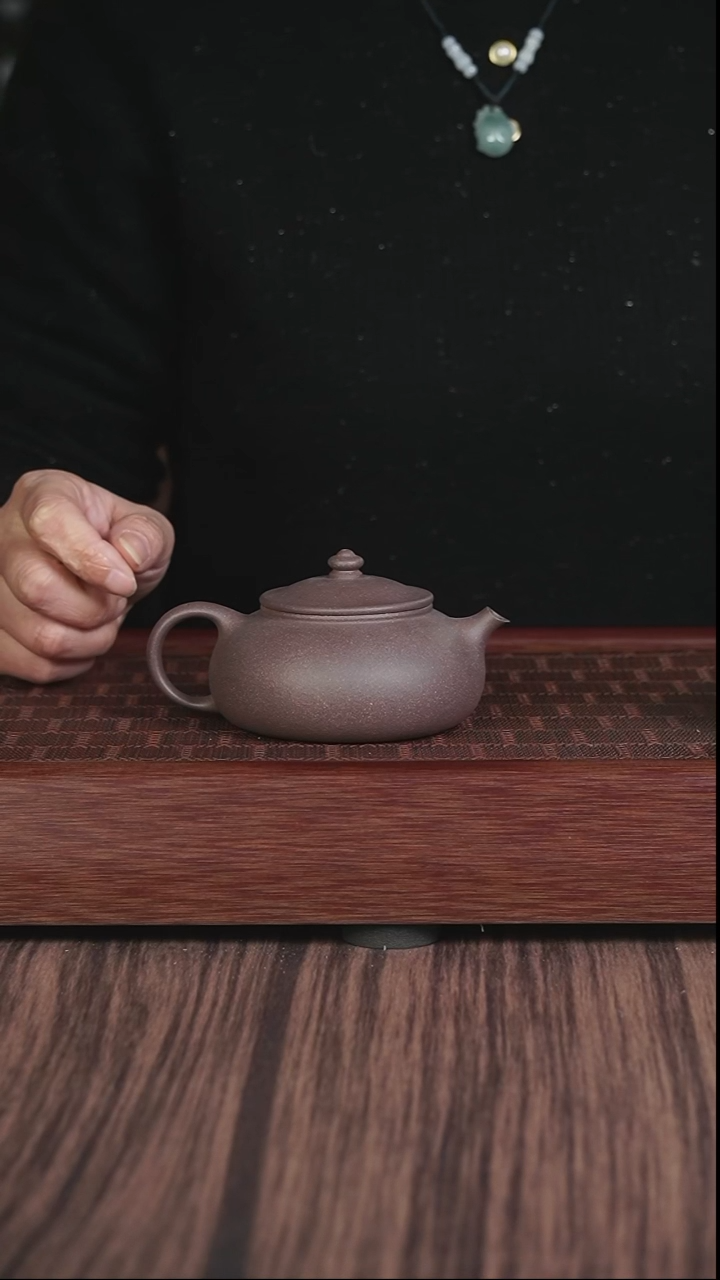 【闪购商品】紫砂茶壶lw  粗砂天青  寒江