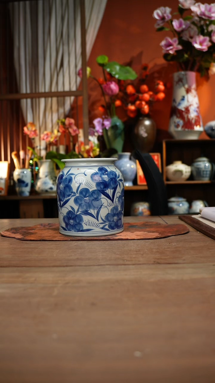 当代高温釉下彩手绘陶瓷餐具