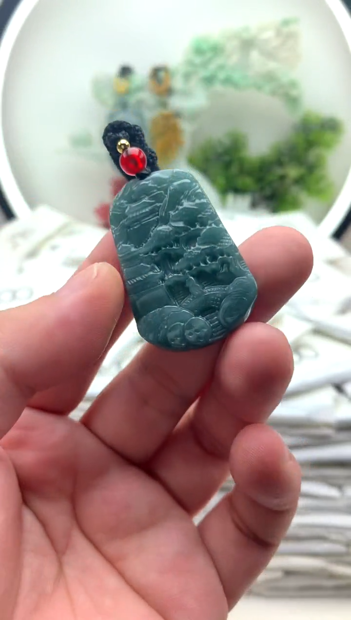 颈饰未镶嵌翡翠?****炉挂件