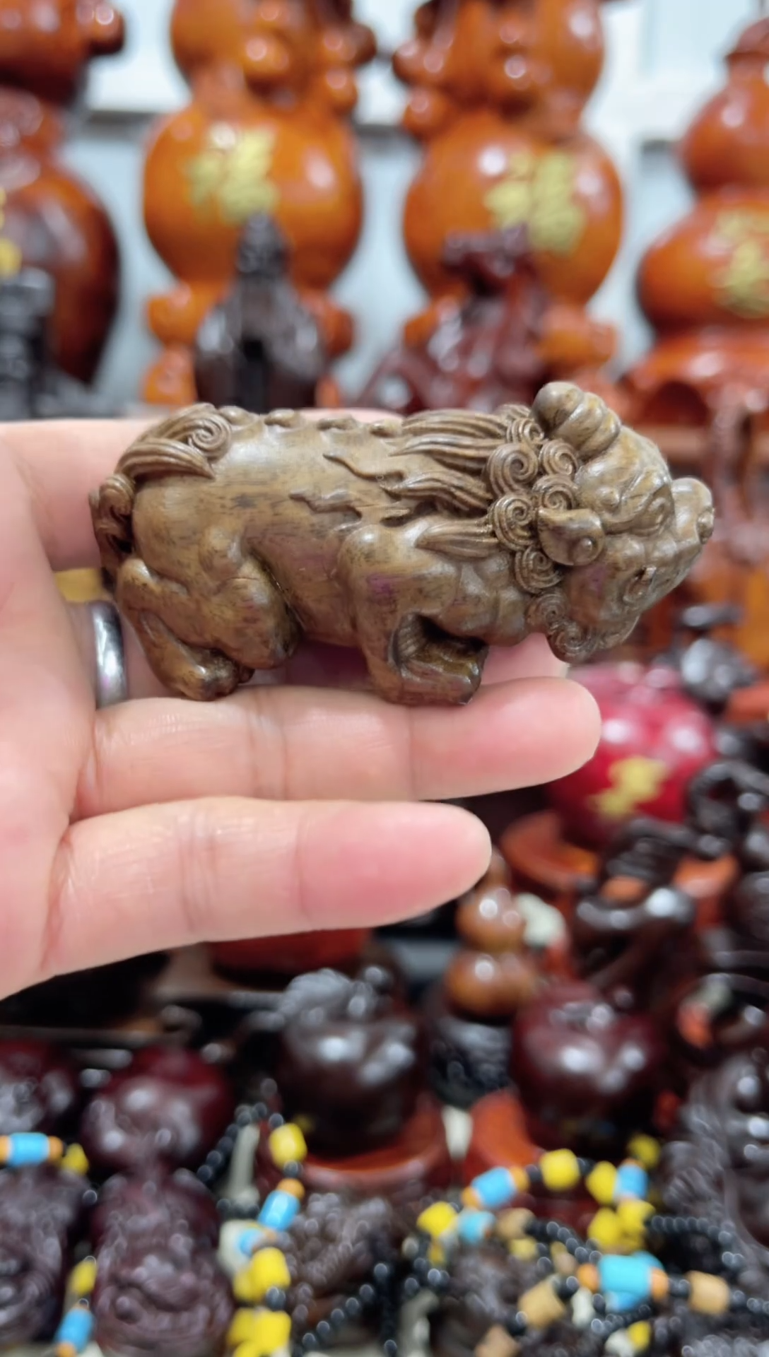 【闪购商品】实木纯手工雕刻貔貅