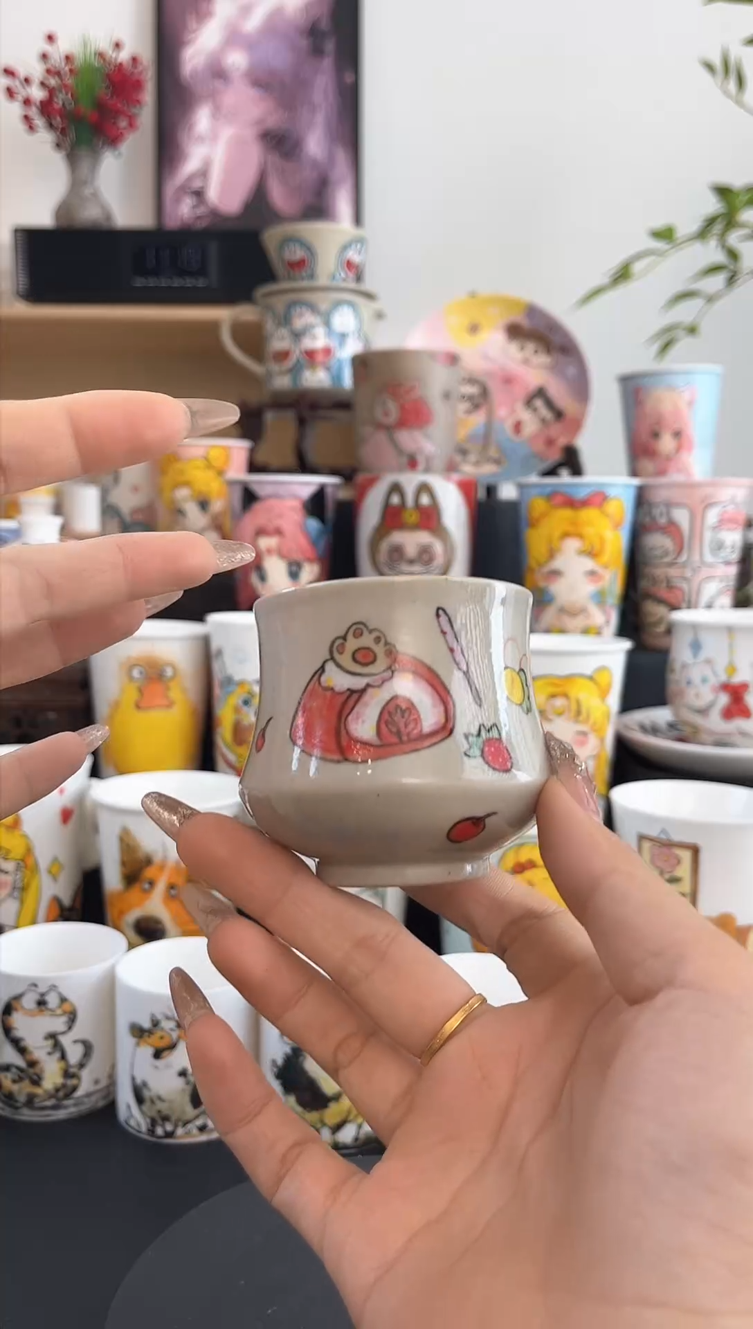 【闪购商品】摆件笙笙漫手工手绘小杯杯