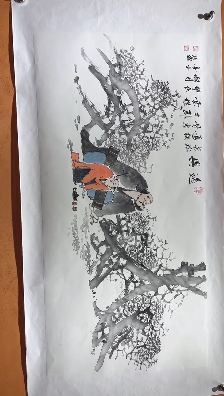 国画刘金玉教授亲笔手绘