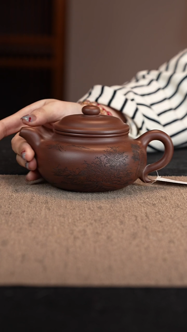 【闪购商品】紫砂茶壶底槽青仿古