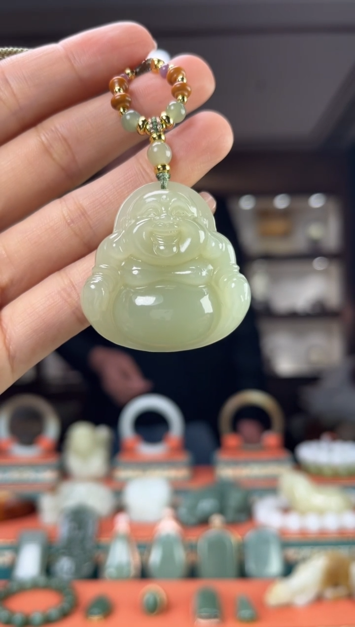 【闪购商品】和田玉颈饰未镶嵌佩佩40mm左右
