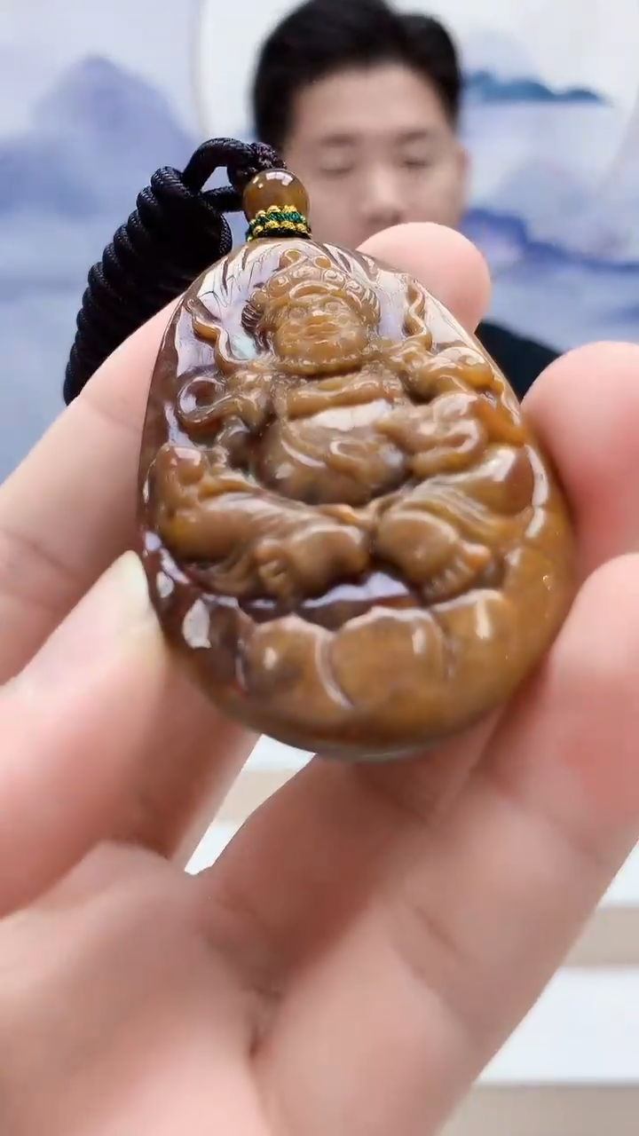 未镶嵌定制翡翠4917bb-毛货挂件68