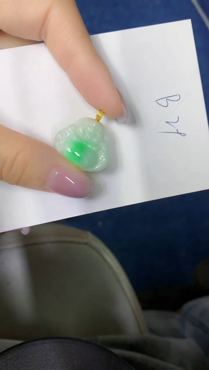 颈饰未镶嵌翡翠缅甸天然翡翠A货