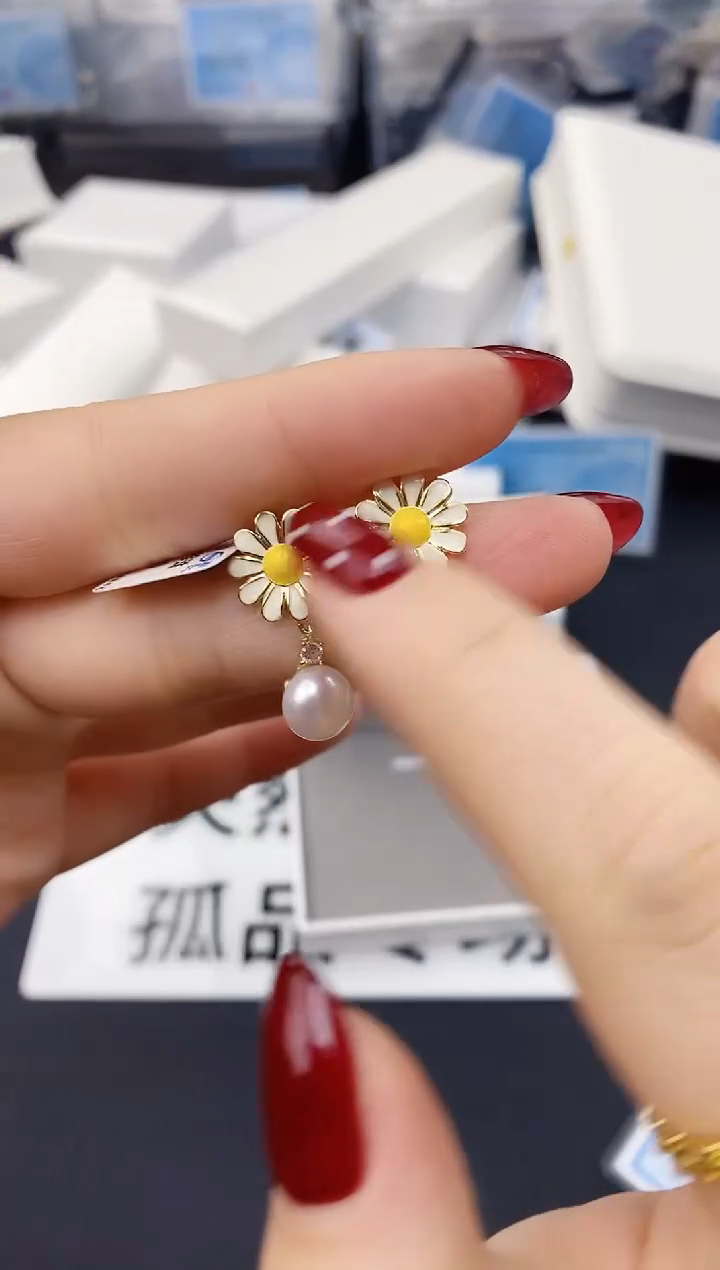 未镶嵌耳饰淡水珍珠ED1006