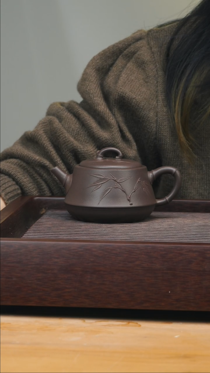 【闪购商品】紫砂茶壶润竹紫泥
