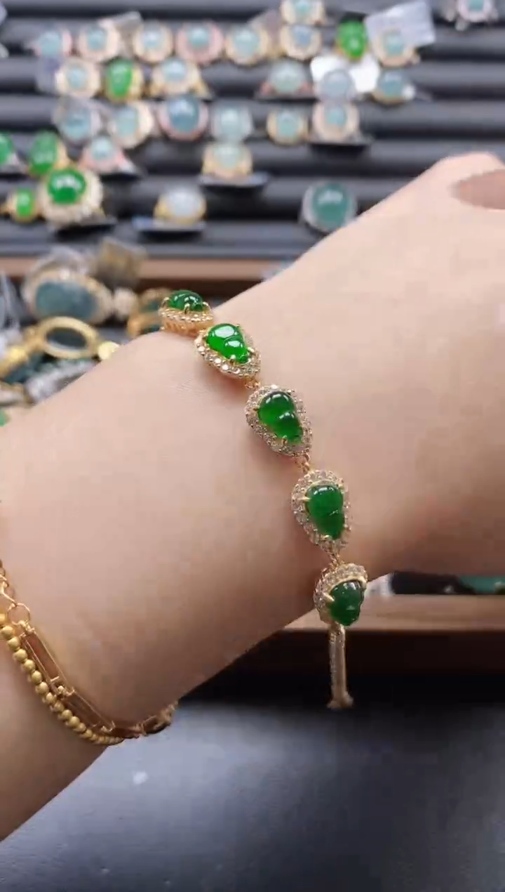 【闪购商品】翡翠戒指银S925镶嵌51511