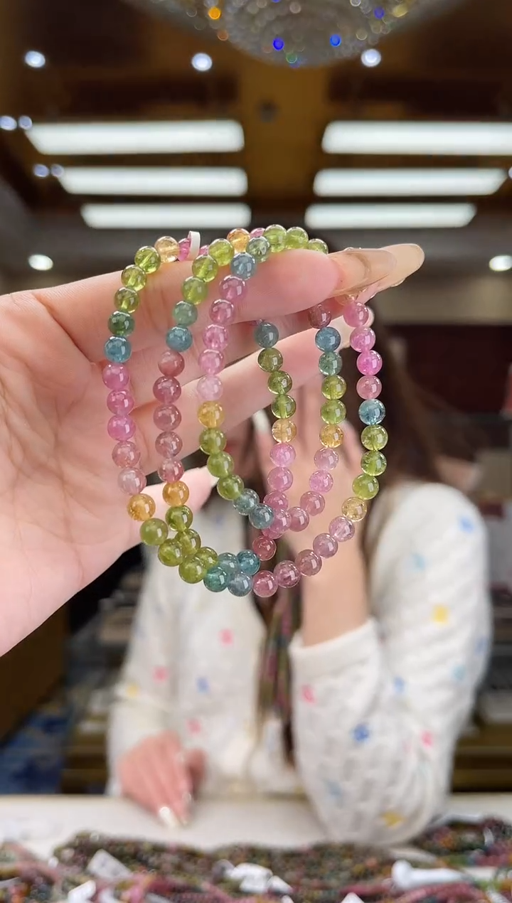 【闪购商品】碧玺/未镶嵌5mm+碧玺多圈多样性发货69