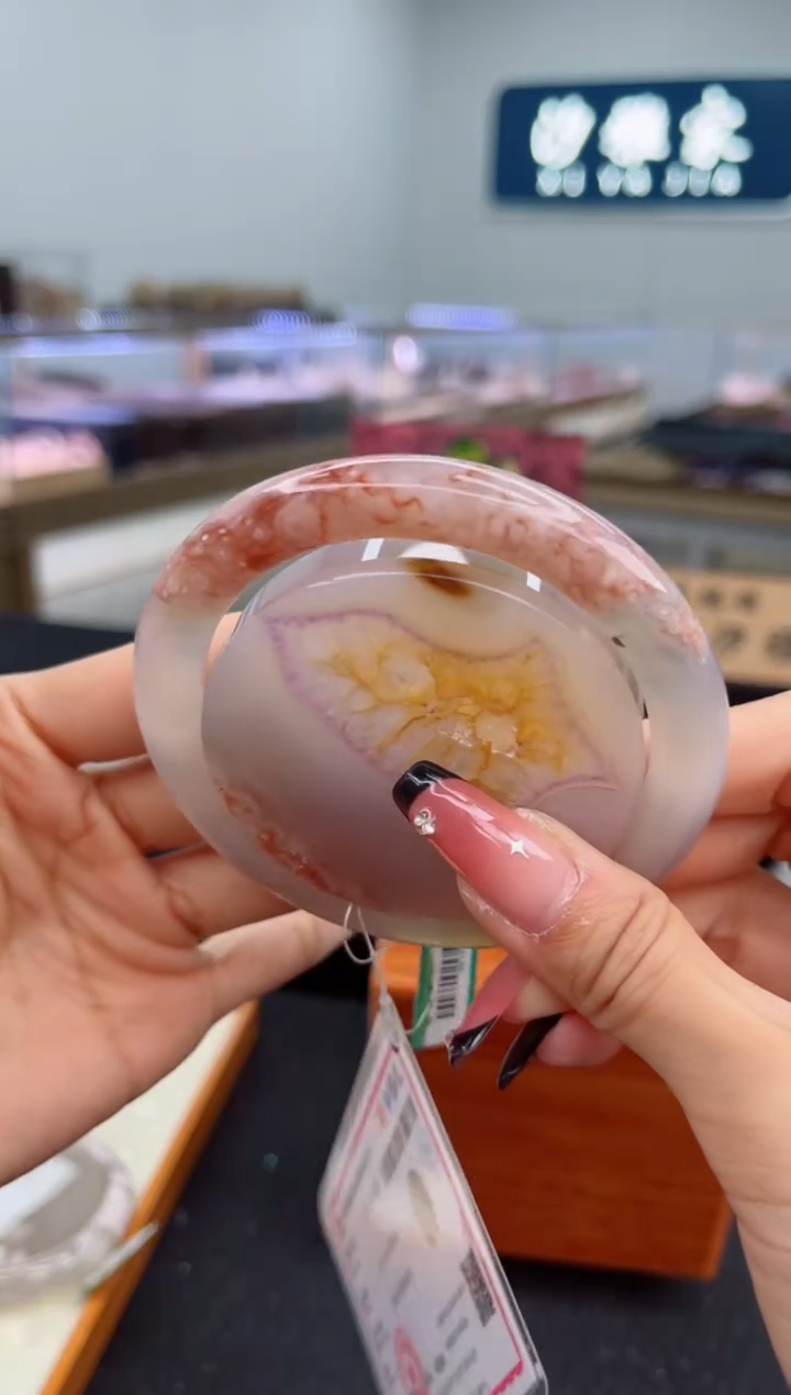 石英质玉手镯未镶嵌62圈口（赠品镯心）3918180