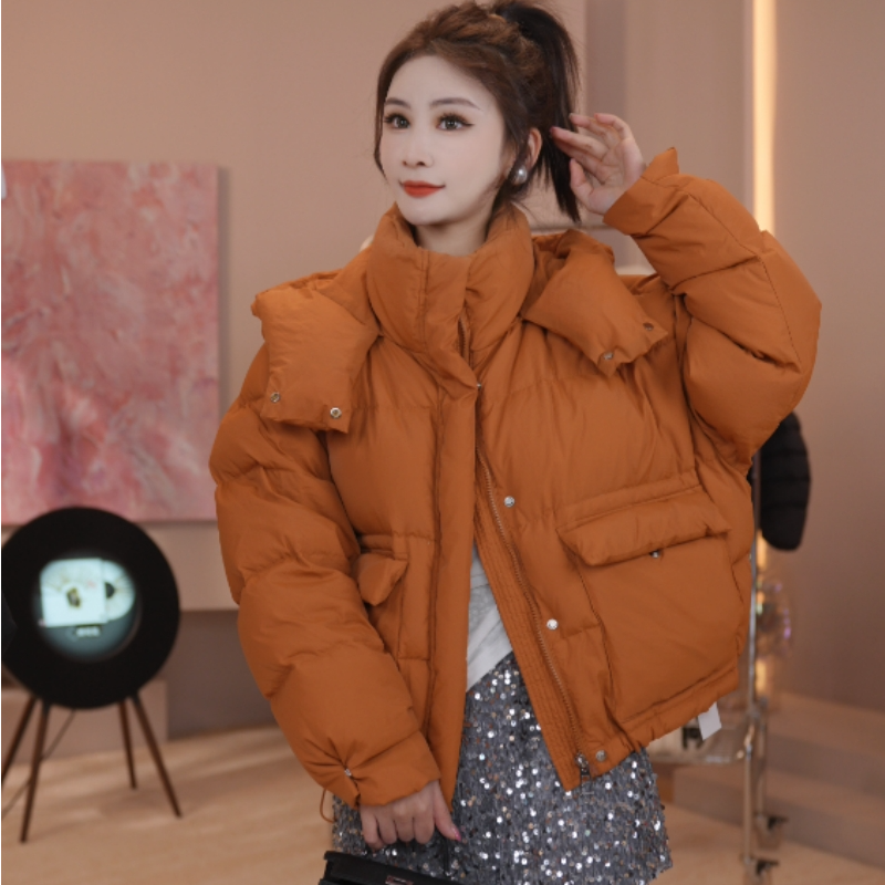 2025休闲羽绒服女士外套韩版百搭显瘦面包服