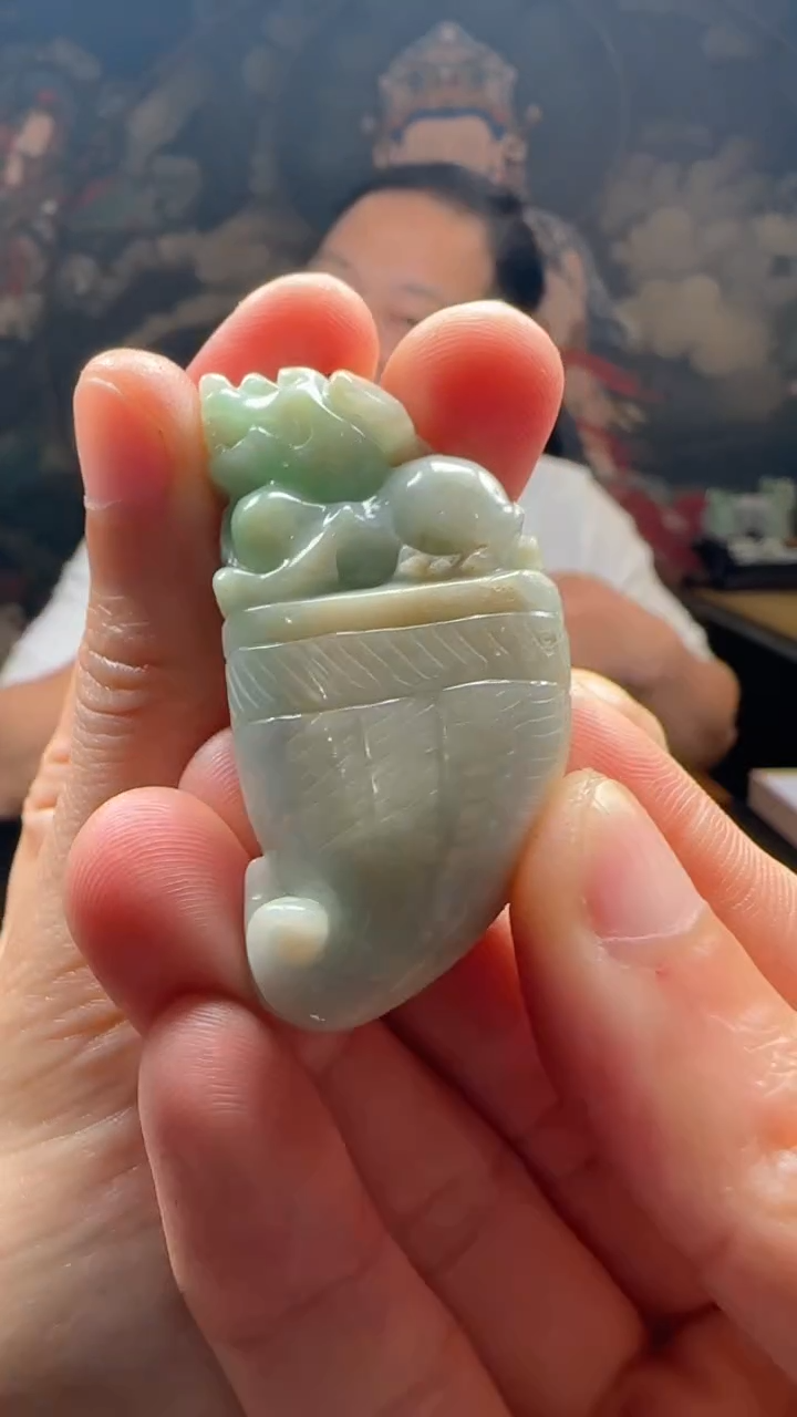 【闪购商品】定制翡翠未镶嵌L-@@QJSX12277