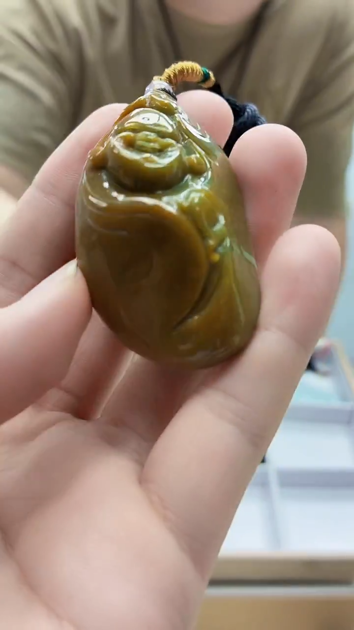 未镶嵌定制翡翠5167bb-毛货挂件40