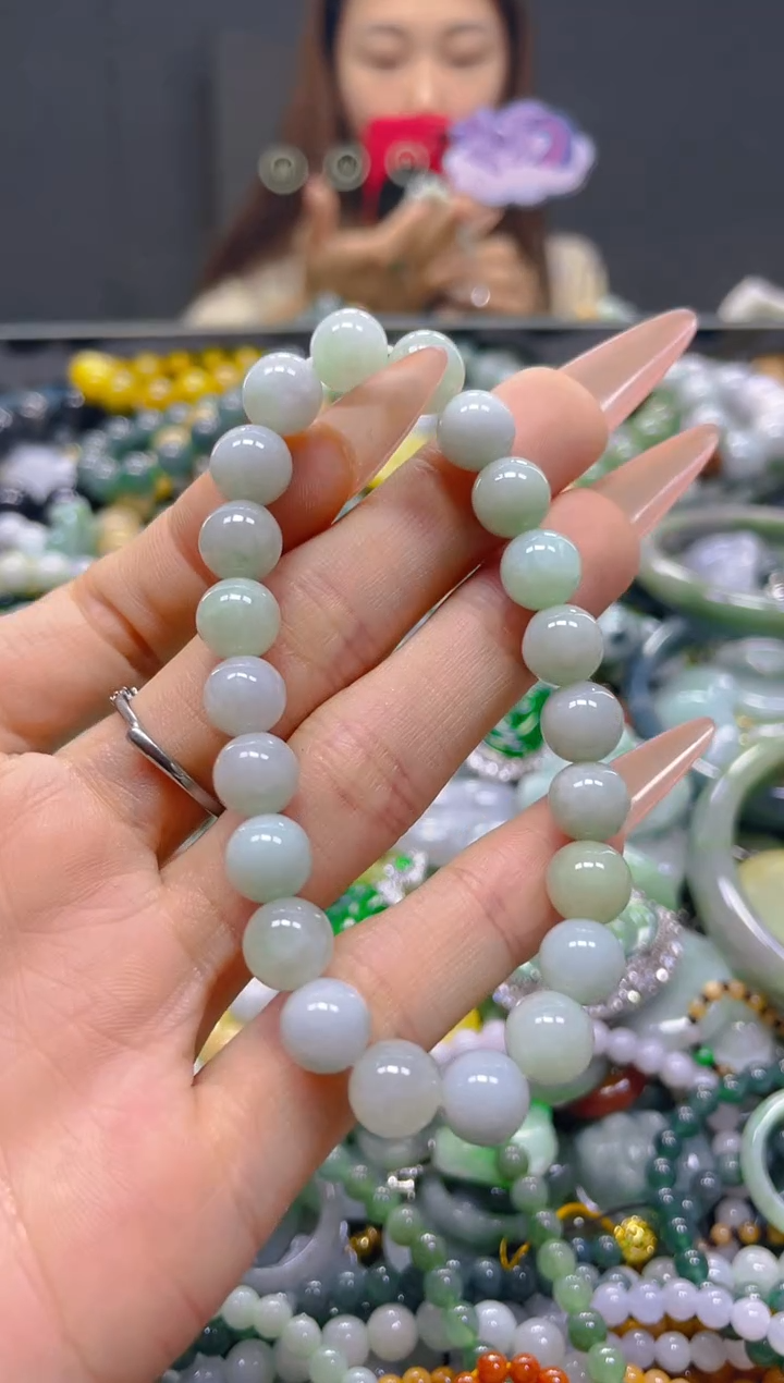 颈饰未镶嵌翡翠7MM