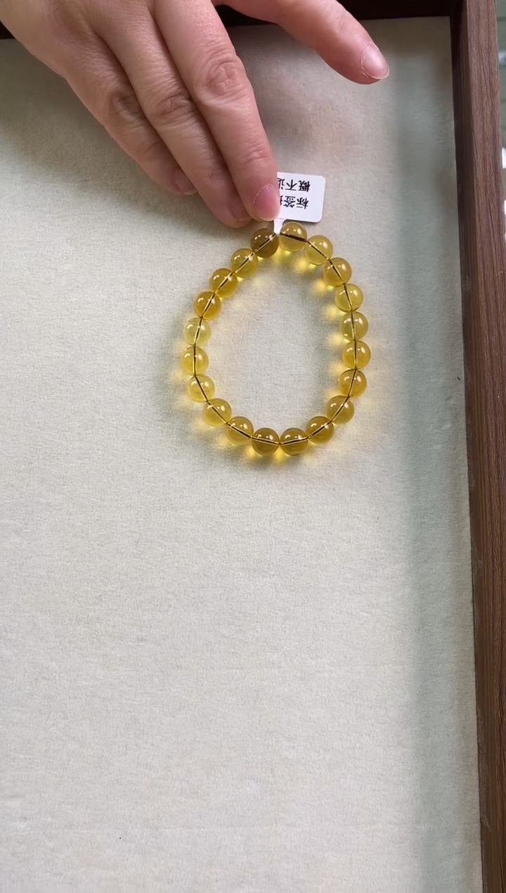 【闪购商品】蓝珀手链未镶嵌9+蓝珀墨西哥净水手串