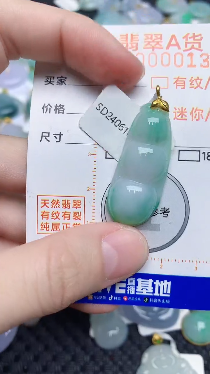 【闪购商品】翡翠颈饰18K金镶嵌453453453