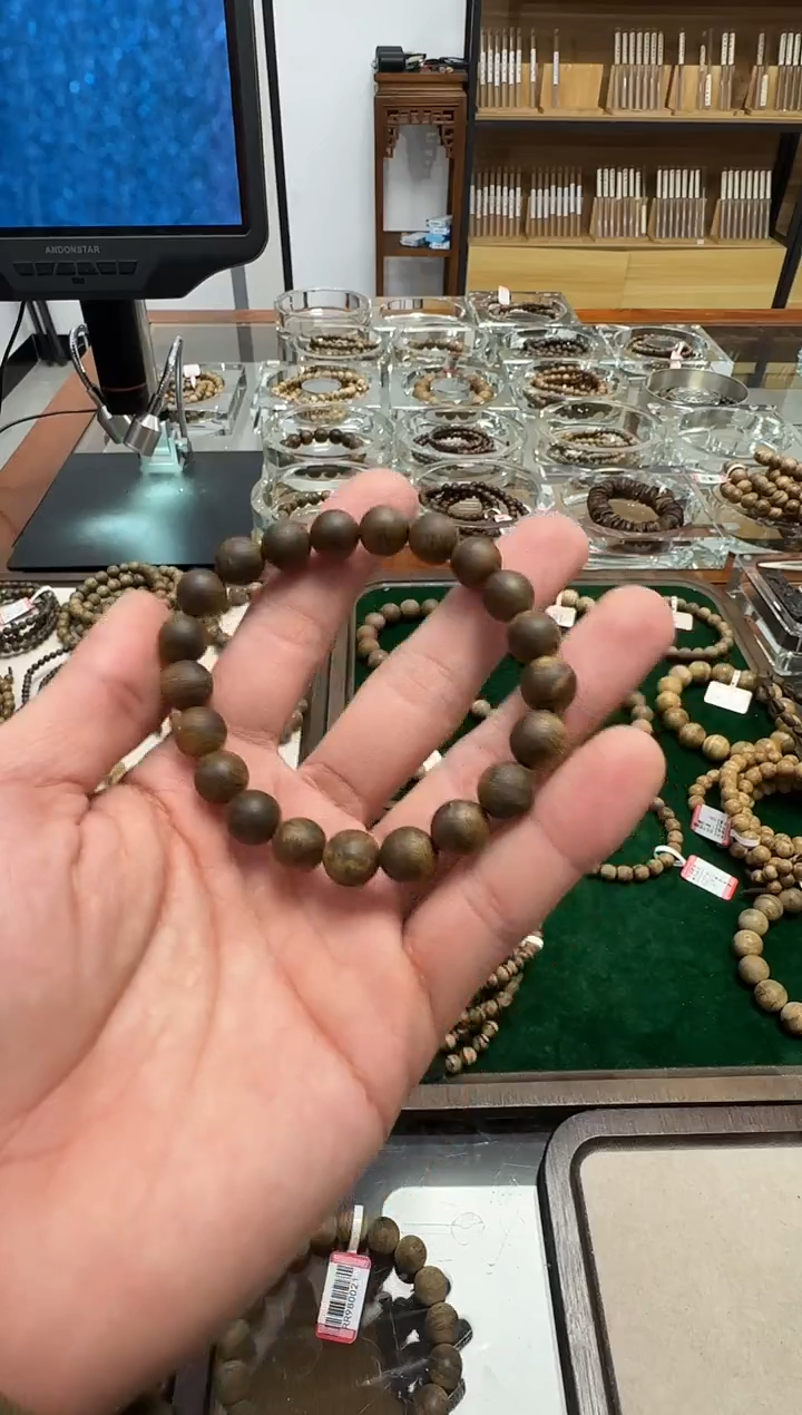 【闪购商品】沉香沉香枕绿棋圆珠0.9m5克加多样性发一沉香