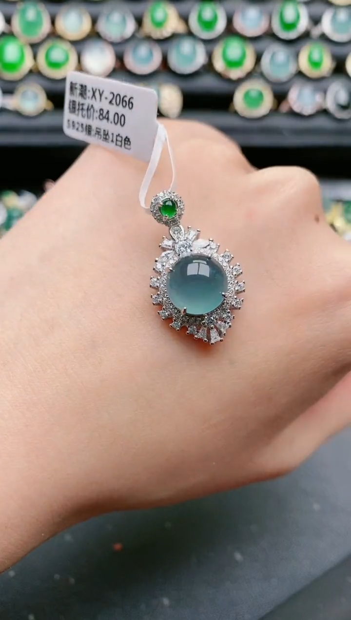 【闪购商品】翡翠戒指银S925镶嵌1111111111