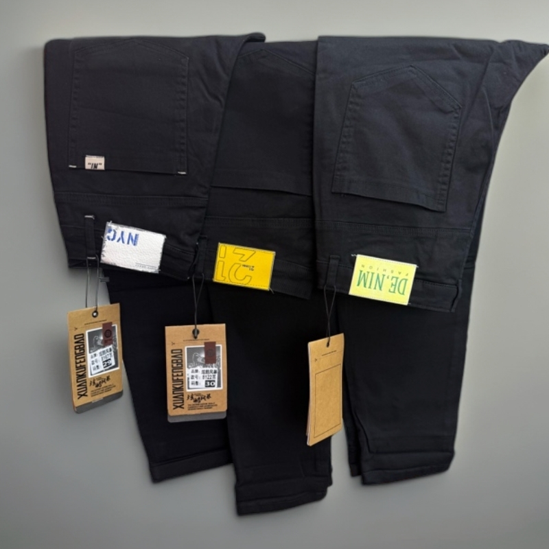 《杂款》男款秋季新款简约百搭时尚纯色修身直筒裤