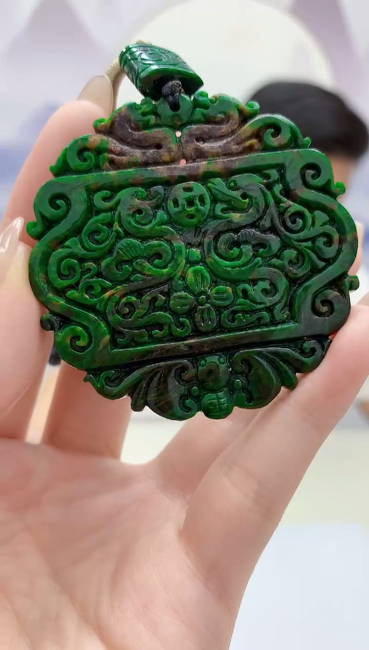 定制翡翠未镶嵌4917jw-毛货挂件72