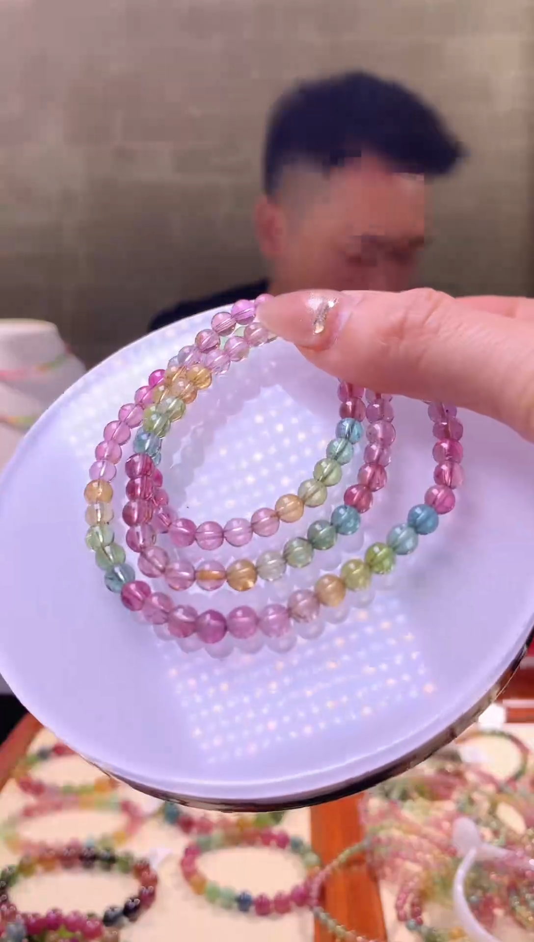 【闪购商品】碧玺手链未镶嵌碧玺马克龙（多样性发一）