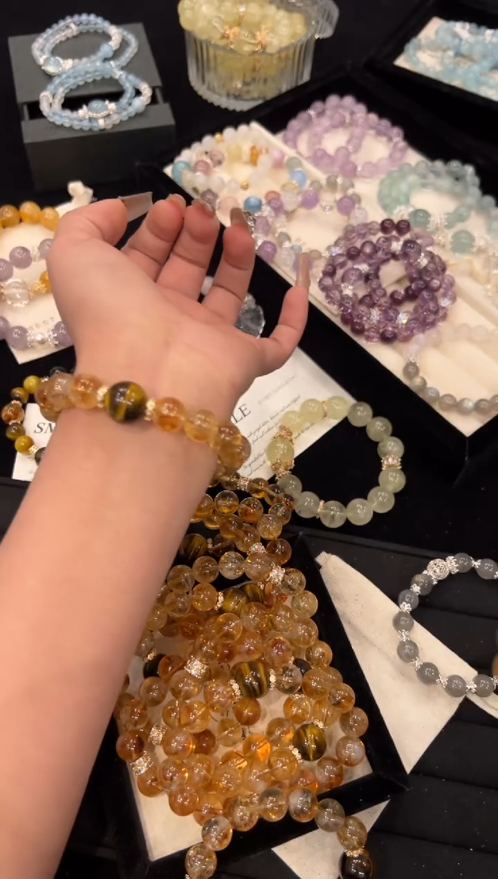 【闪购商品】水晶手链合金黄塔晶手链x1150