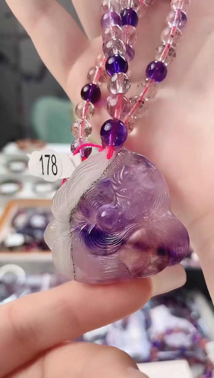 【闪购商品】水晶凤九项链未镶嵌多人多样性发其一