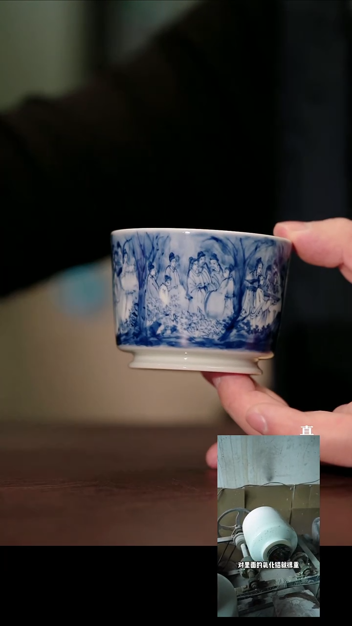 摆件瓷用****6预售10天 李子白 丽人行全景杯