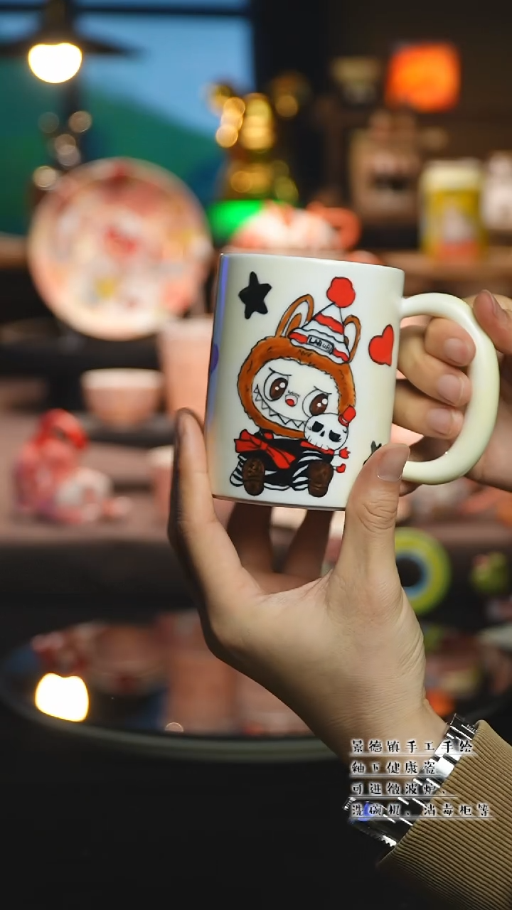 【闪购商品】杯陶瓷景德镇高温釉下彩&A374