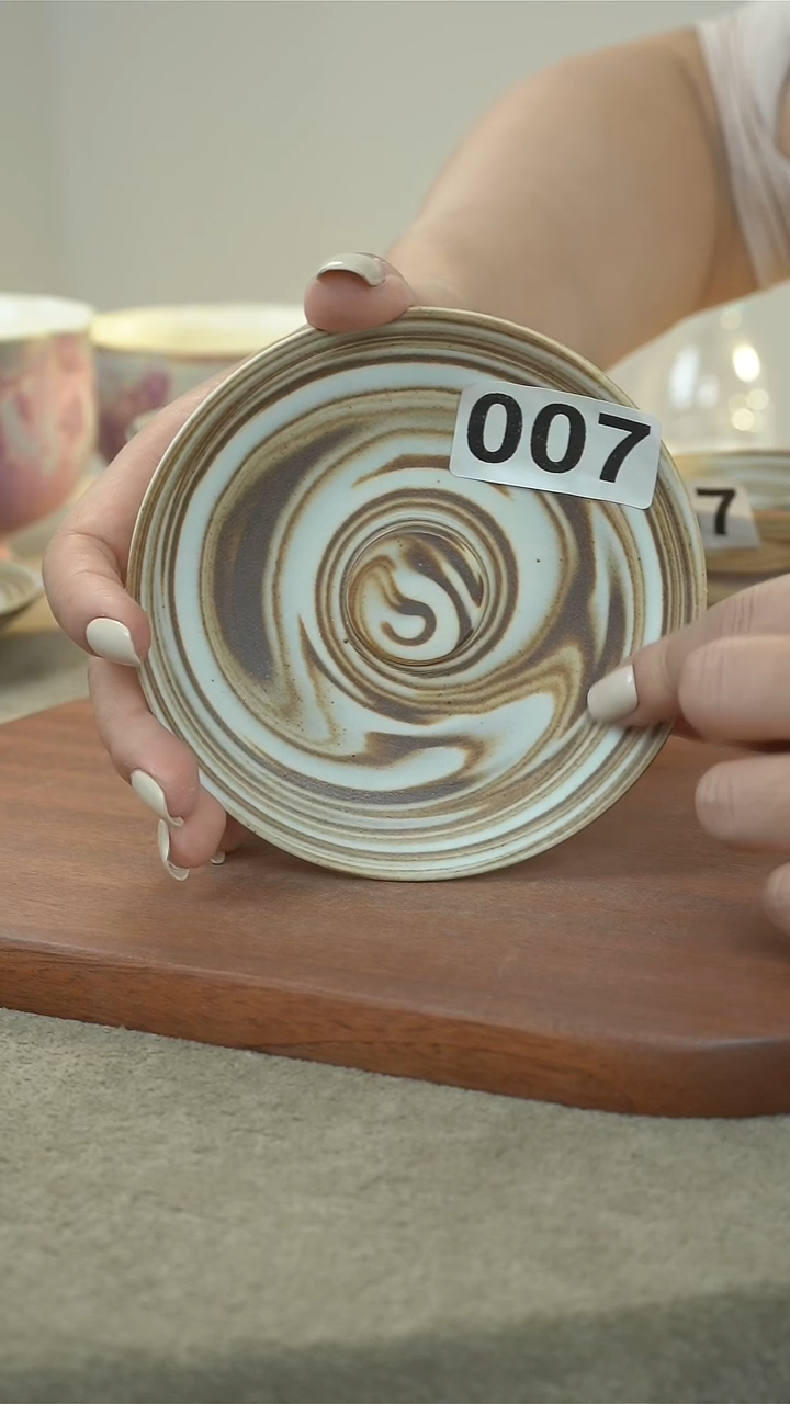 碟【新】绞胎手作碟 007
