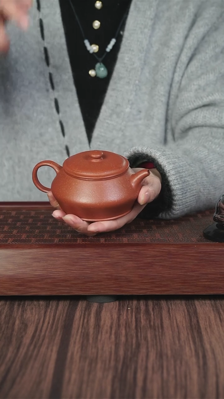 【闪购商品】紫砂茶壶xj  红降坡  曼殊
