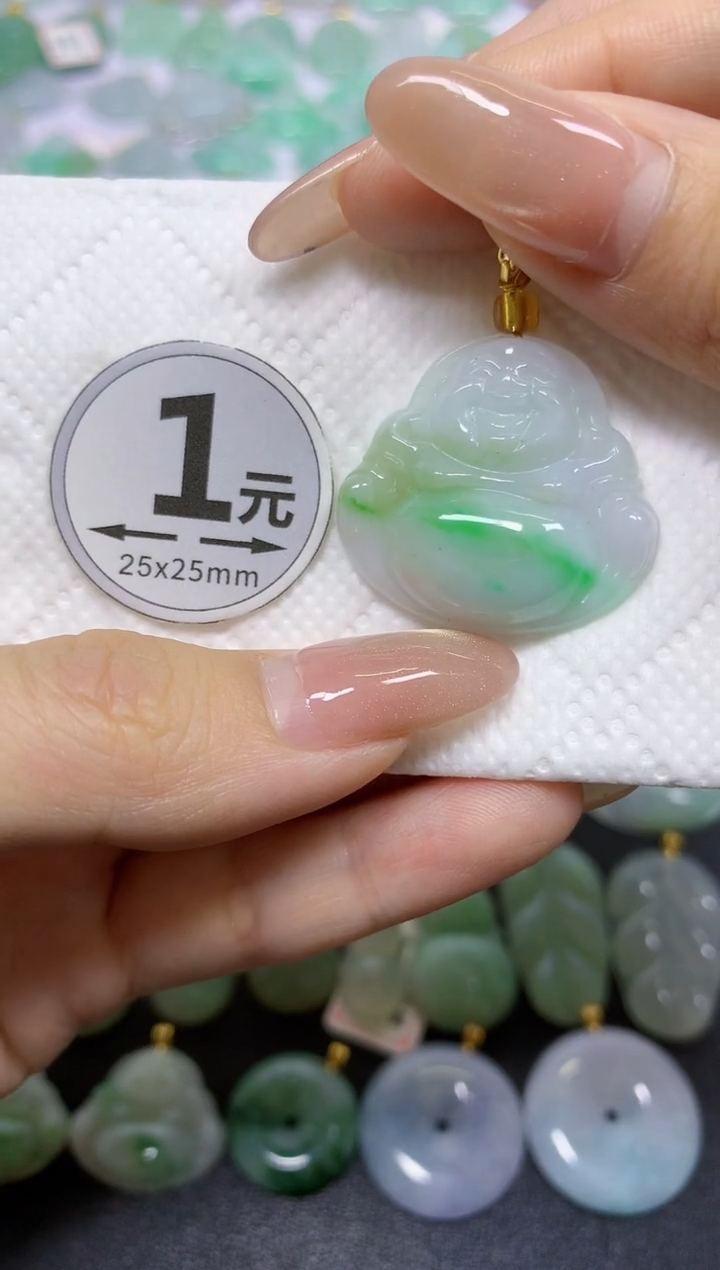 颈饰未镶嵌翡翠天然翡翠A货