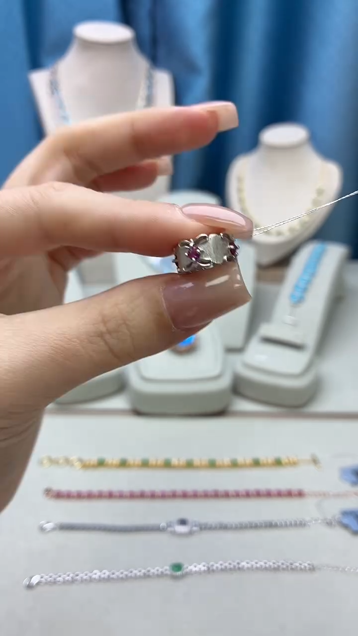 吊坠(不含链)银S925镶嵌红宝石346JH0102产品一个（多样性）