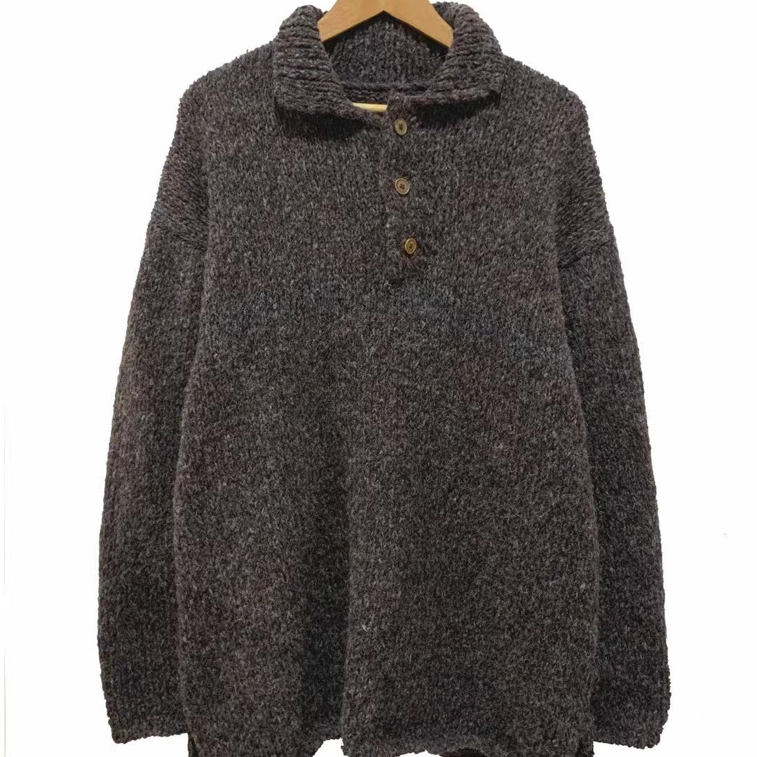 深深一刻 左岸迷香休闲宽松针织上衣 Z24FW7029