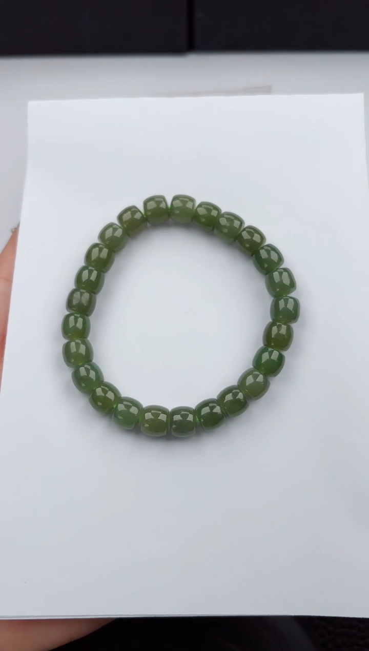 【闪购商品】和田玉手串未镶嵌0333微色差T茶晴卡8