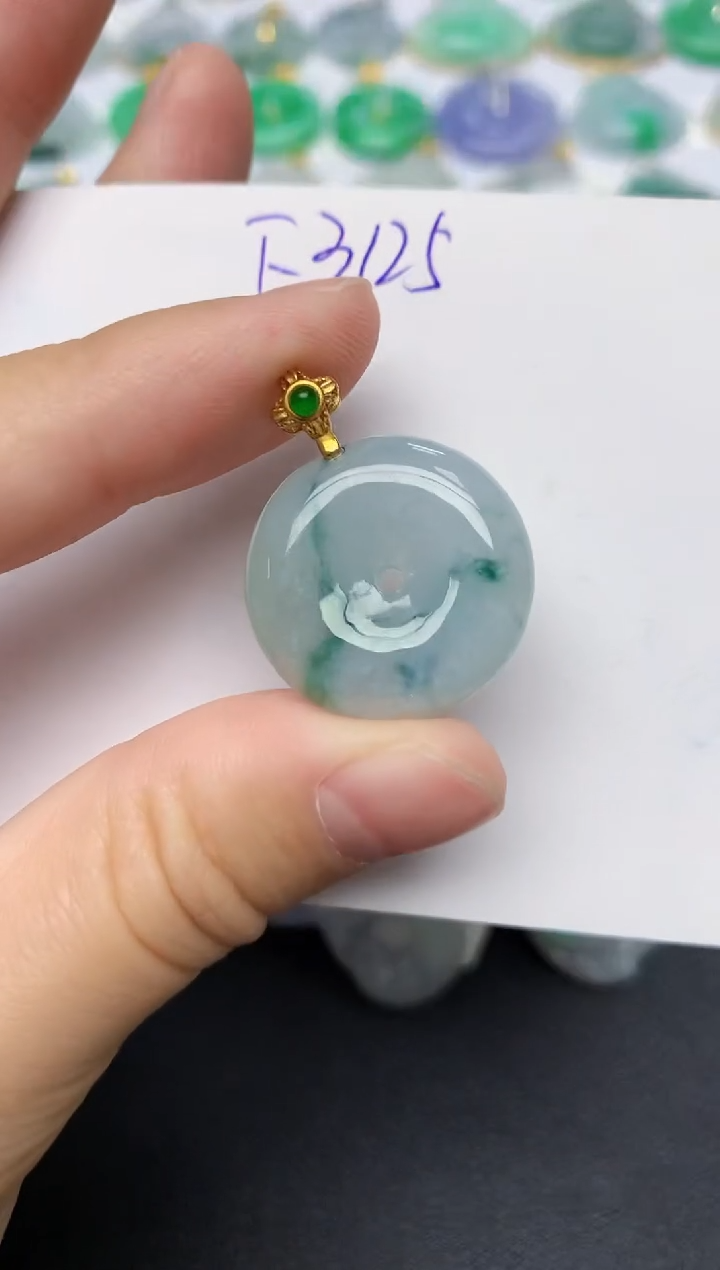 颈饰未镶嵌翡翠天然缅甸A货翡翠百元以上9元证书费自理