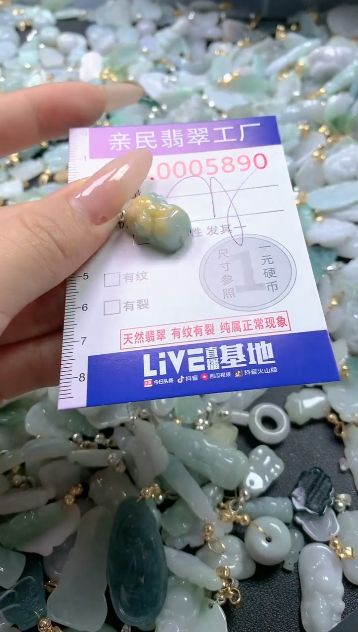 【闪购商品】翡翠吊坠(不含链)未镶嵌5890