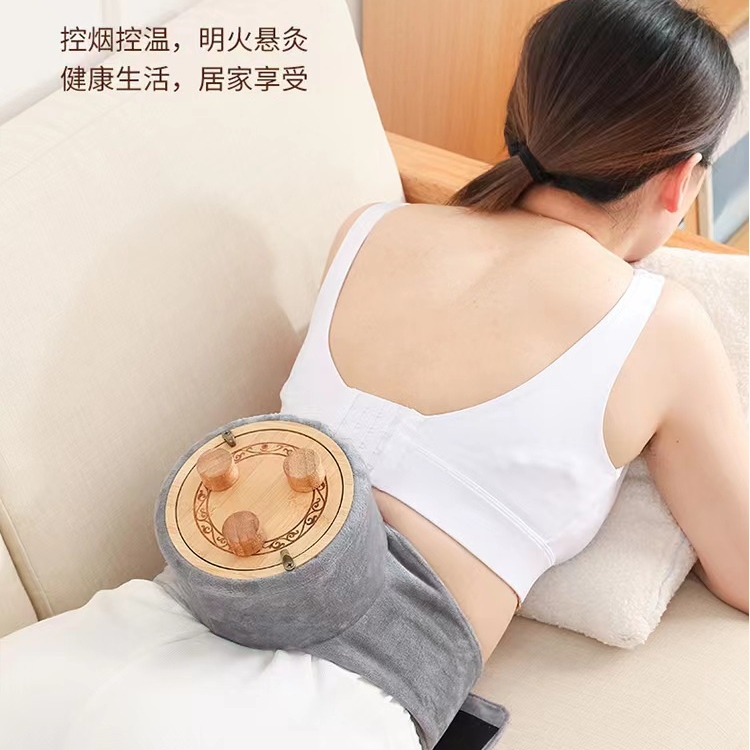 三针无烟艾灸盒木制全身随身灸家用肩颈椎艾灸罐悬灸实木质